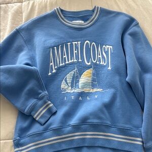 Abercrombie & Fitch Blue Crew Neck Sweater